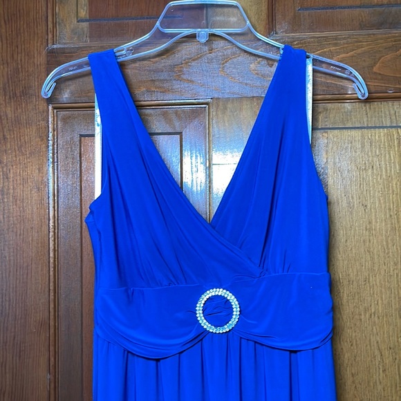 Royal Blue Floor Length Dress - Picture 3 of 7